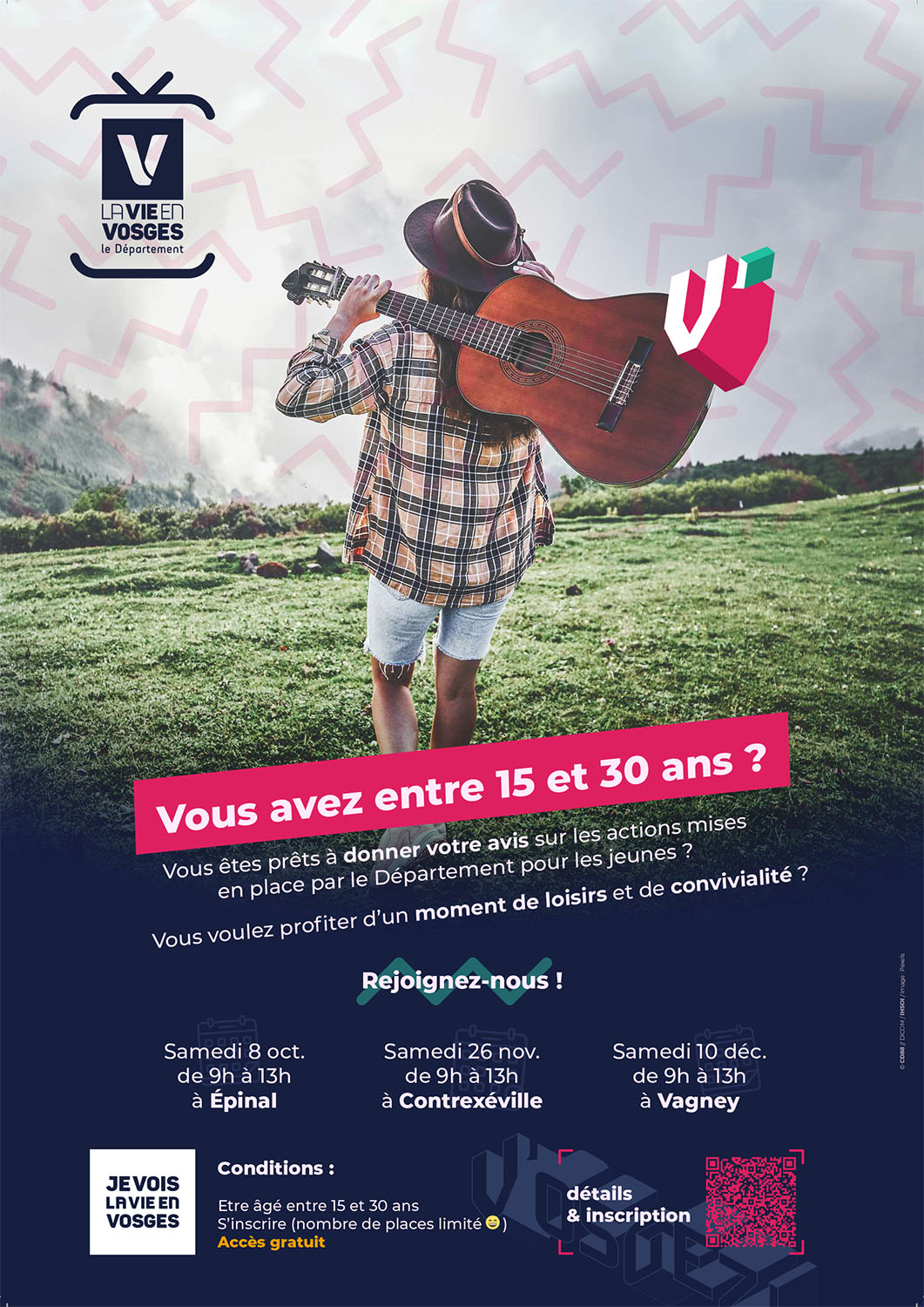 Si vous avez entre 15 et 30 ans, venez donner votre avis à Vagney le 10 décembre 2022