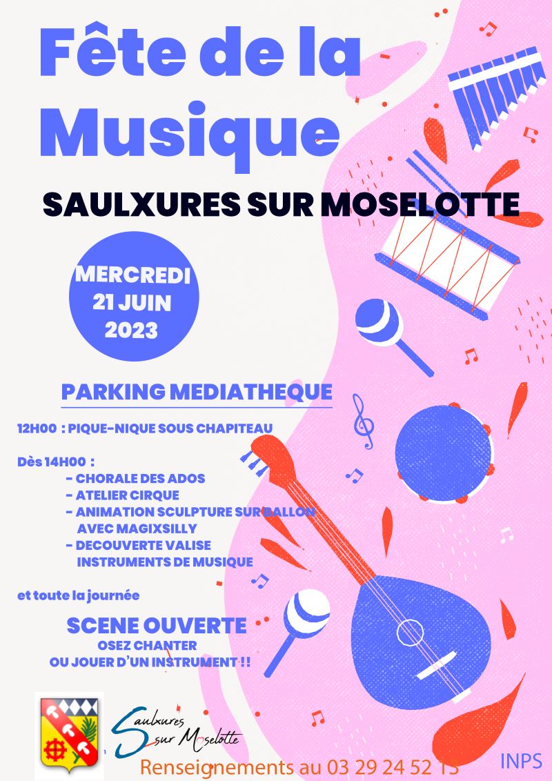 Fête de la musique 2023 à la médiathèque à Saulxures/Moselotte !
